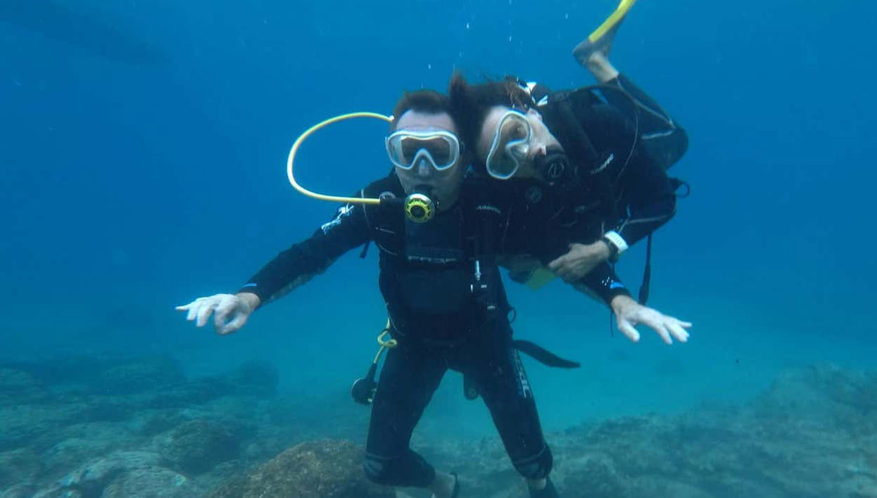 Bautismo de buceo en el sur de Tenerife