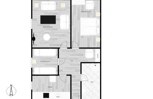 Liebevoll hinterm Deich - Ferienwohnungen - Foto 5