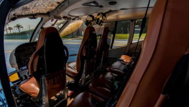 Interior do helicóptero