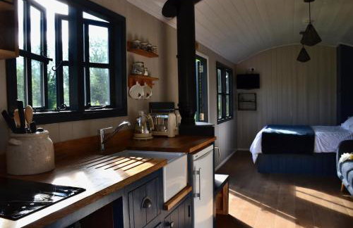 Large Luxury Shepherds Hut with Hot Tub nr Bath - Foto 11