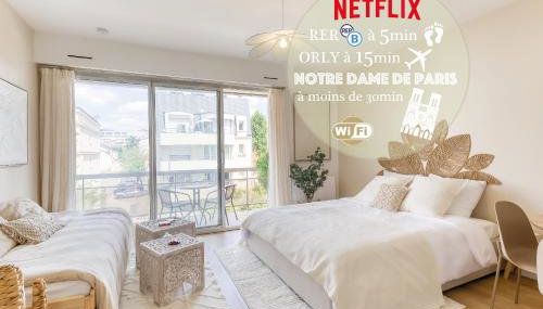 Bohemian Nuance - 15 min from Orly - Calme & Elégance - Foto 1, heating