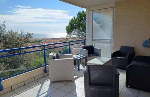 Plain-pied, terrasse, piscine, pleine vue mer, plage à 6' à pied, parking, wifi - Foto 49