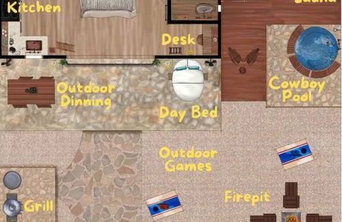 Secluded Luxury Couples cabin Sauna Pool - Foto 27