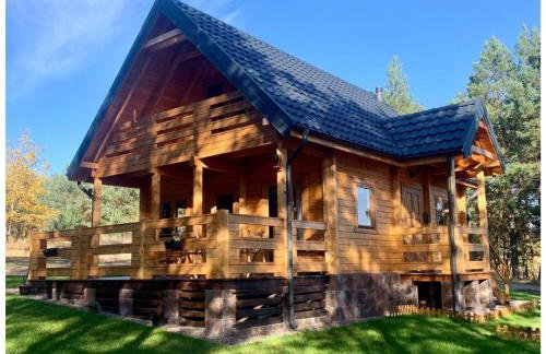 Mazurska bania u Pana Szeptuna - drewniany dom na skraju lasu - Foto 1