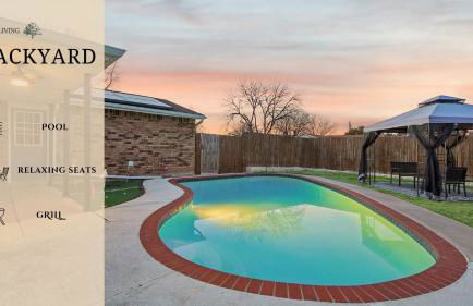 Charming 3Bd 2Ba Home with Private Pool - Foto 34