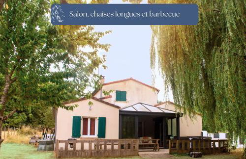 Grand Gîte Le Saule en Scie - 3 étoiles - Spa chauffé, 12 à 14 pers, jardin clos, 30 mn PuyduFou - Foto 39