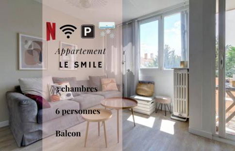 LE SMILE - 3 bedrooms - 8pers - Parking - Centre Gare - Foto 1