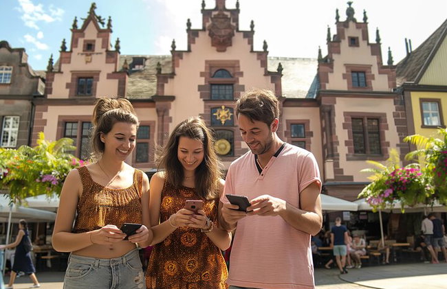 Rally privado de audiolibros en la ciudad alrededor del Frankfurter Römer - Foto 1