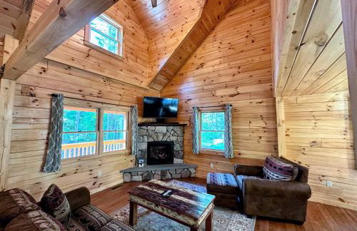 80PVR Log Home 20min to Bretton Woods AC Hot Tub wifi cable fireplace fire pit - Foto 8