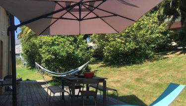 Villa en bois Perros-Guirec - GWEZ-ROZ - Foto 4, Garden, sunbed, Garden view