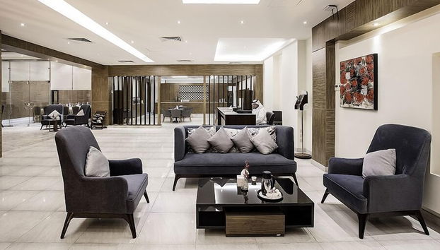 Coin salon dans le hall