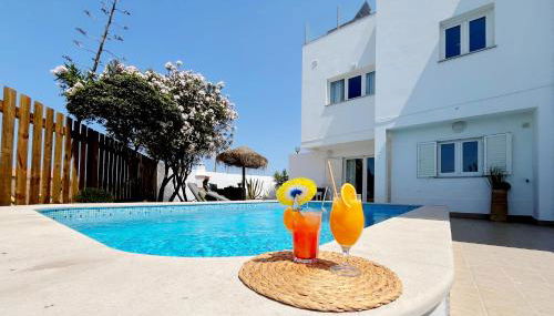 Dune Pearl Villa - Private Spa - Exclusive Pool, Sauna & Beach Access - Duna Parque Resorts & Hotels - Foto 2, sunbed