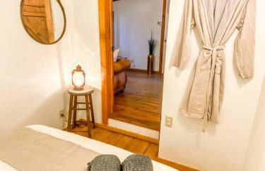 Wildland Zen Den Tiny House Retreat with Fireplace Grill AC Hammock Record Player Musical Instruments Pets OK - Foto 14