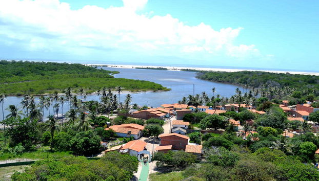 An aerial view of Mandacarú