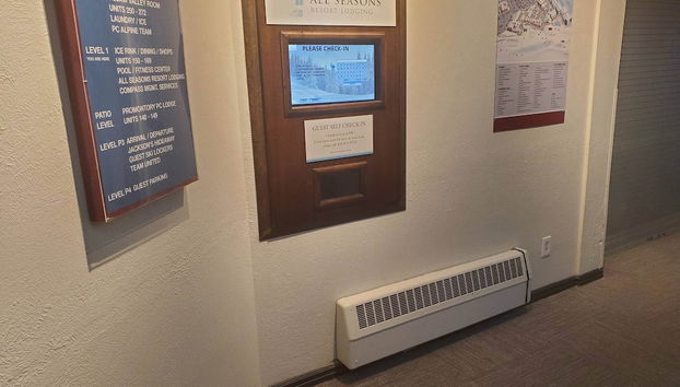 Mostrador de check-in y check-out