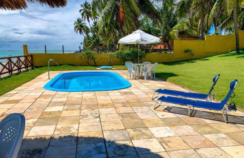 Casa à Beira Mar, piscina e 4 suítes na praia de Ipioca-Maceió-AL - Vila Ipioca - Foto 24