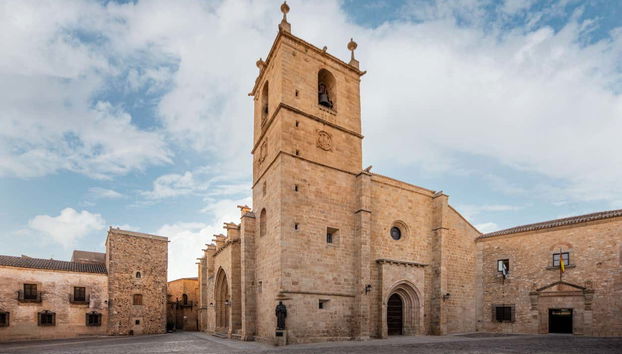 Panorámica de la Concatedral de Santa María de Cáceres
