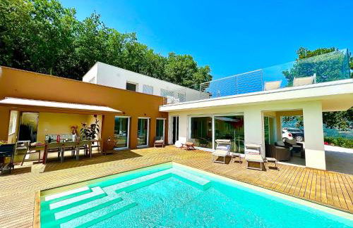 Villa Olympia Pool Sea View Mountains Lake Nature Sleeps 8 Air Conditioning Wi-Fi - Foto 4