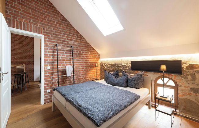 HexenburgbeiDresden 2 Zimmer Architektenwohnung mit eigener Sauna, Whirlwanne und Kamin - Nähe Sächsische Schweiz - Foto 2