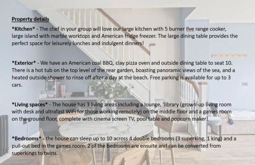 Luxury seaside home - 5 mins walk to beach - hot tub - Foto 41