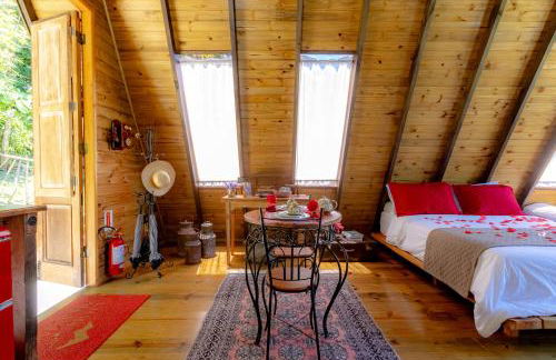 Chale Alcantara Jacuzzi, Lareira e Deck com Vista - Foto 6