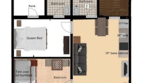 Waterfront 2 bed 2 bath (Suite 2) - Foto 3