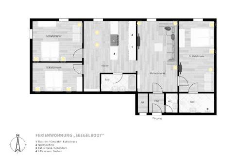 Liebevoll hinterm Deich - Ferienwohnungen - Foto 13