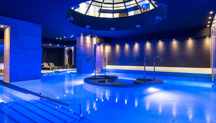 Entrada al balneario Castilla Termal Burgo de Osma