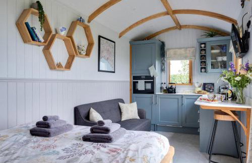 Honey Bee - Comfortable luxury shepherds hut with hot tub - Foto 30
