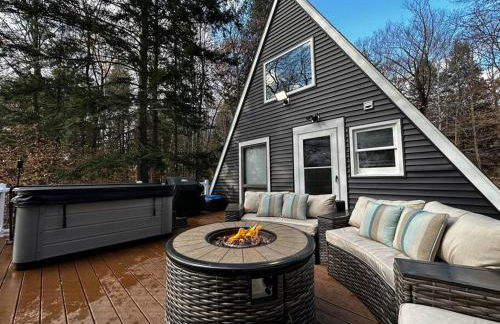 NEW! Cozy & Modern A-Frame in the woods w/HOT TUB - Photo 1