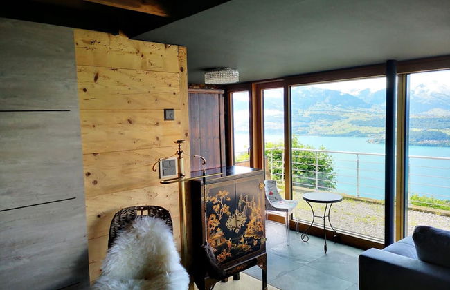 Chalet With Panoramic Views of the Mountains of the Oberland and Lake Thun - Foto 7