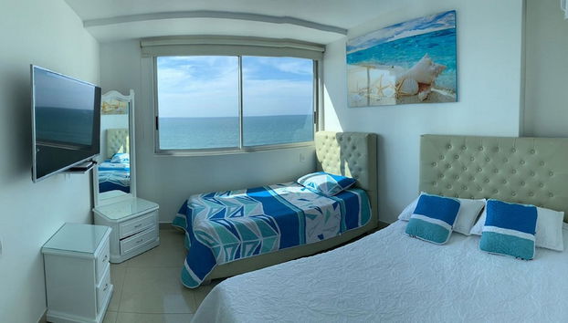 Apartment P1-6 Facing the sea With Pool and Wifi - Foto 3, Habitación