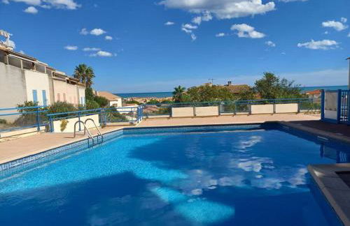 Plain-pied, terrasse, piscine, pleine vue mer, plage à 6' à pied, parking, wifi - Foto 37