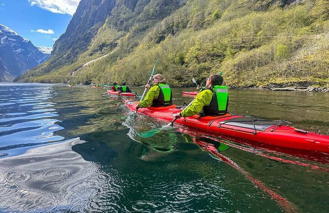 Vossevangen: Ganztägige geführte Kajaktour durch den Nærøyfjord - Foto 4