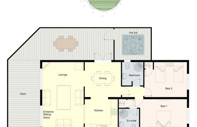 Woodpecker Lodge With Hot Tub Near Cupar, Fife - Foto 17