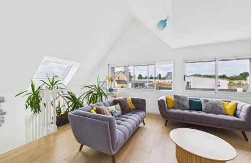 Villa Bel'Odet, appartements modernes au calme, terrasses pour les T2, grand jardin et parking gratuit, à 5 min des plages de Bénodet - Foto 44