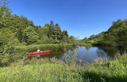 RELAX CHALET Nature Retreat - isolé sur 3 hectares - confort de LUXE - maison entière 150m2 - près de La Bresse - Foto 16