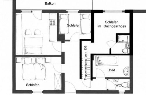 Wohnung Weitsicht Ruhpolding, 3 Schlafzimmer, Bergpanorama, Alleinlage - Foto 15