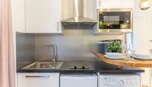 Intimate Studio - 1br/2p - Sentier - Foto 5, Cocina privada