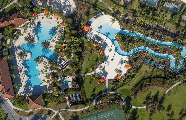 Solterra Resort Davenport FL Clubhouse Area - 7 Bedroom 6 Bath Home with Private Pool Spa - Lazy River 20 min from Disney - Foto 52