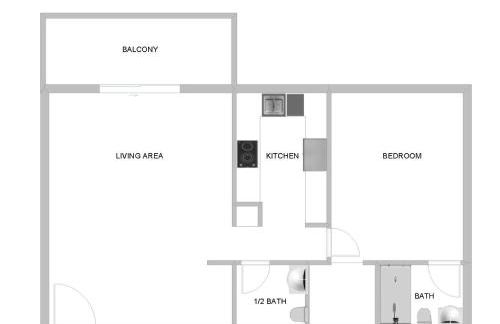 Large 1 bedroom apartment with free private parking - Foto 23