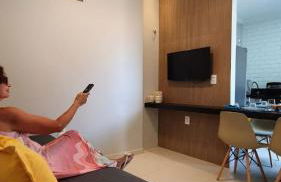 Studio pé na areia com 2 quartos, sala e cozinha - Foto 3