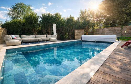 Villa Avril & spa 15 pers- location Villa de Prestige 2 Piscines intérieur et extérieur et sauna - Foto 2