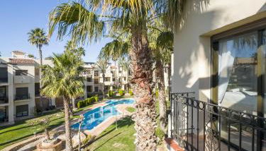 Ático de 2 dormitorios con terraza y piscina en Roda Golf - Almyra - Foto 3, Garden, sunbed, Garden view