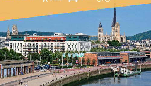 Rouen : Vue panoramique sur la seine avec parking - Foto 5