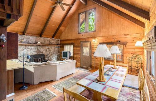 Log Cabin w Loft, Hot Tub, Deck, Fire Pit, & WiFi - Photo 5