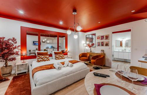 L'Écrin Rouge Escapade Romantique et Balnéo Privé - Foto 3