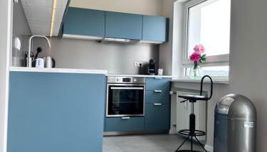 RAUM2GO - NO2 zentrales 2-Zimmer apartment DESIGN & BLICK - Foto 2, stove, dishwasher, toaster