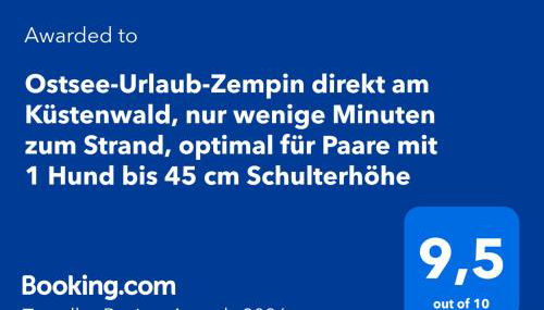 Ostsee-Urlaub-Zempin direkt am Küstenwald, nur wenige Minuten zum Strand, optimal für Paare mit 1 Hund bis 45 cm Schulterhöhe - Foto 3