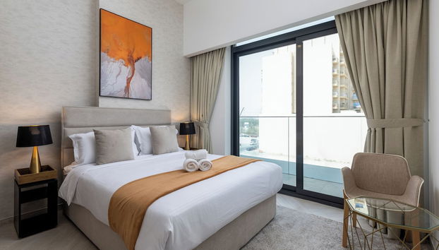 Waves - Tranquil Living 2BR Apt in JVC with City Views - Foto 5, Habitación